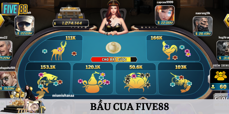 Bầu Cua Five88 – Trò Chơi Online Hấp Dẫn, Dễ Ăn Tiền